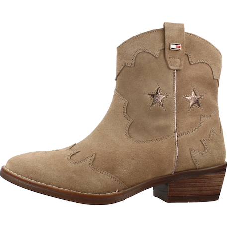 Bottes enfant fille en cuir Brun clair 2 - vertbaudet enfant 