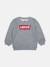 Sweat col rond Gris+Rouge 1 - vertbaudet enfant 