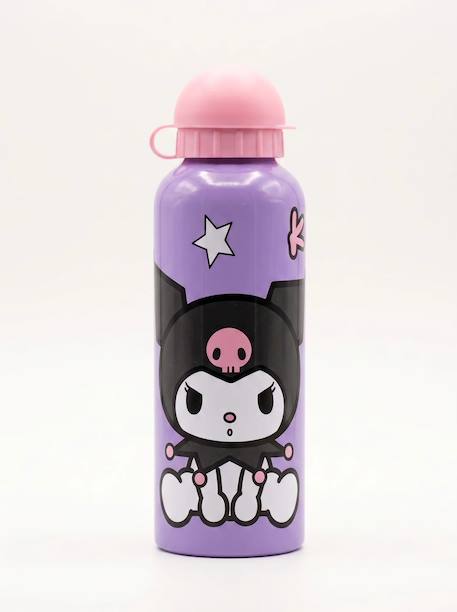 Gourde kuromi 500 ml en aluminium Noir et violet 3 - vertbaudet enfant 