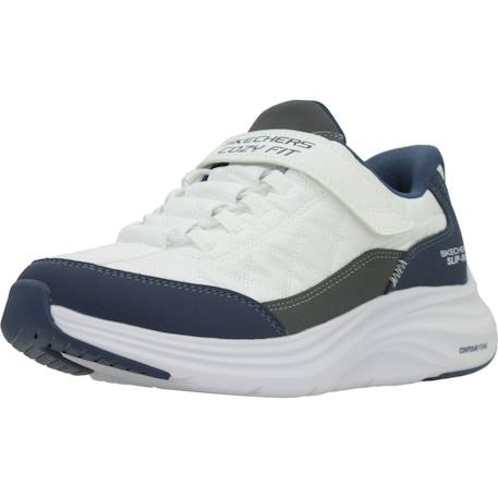 Baskets enfant garçon en cuir Blanc wnv+Bleu nvy 4 - vertbaudet enfant 