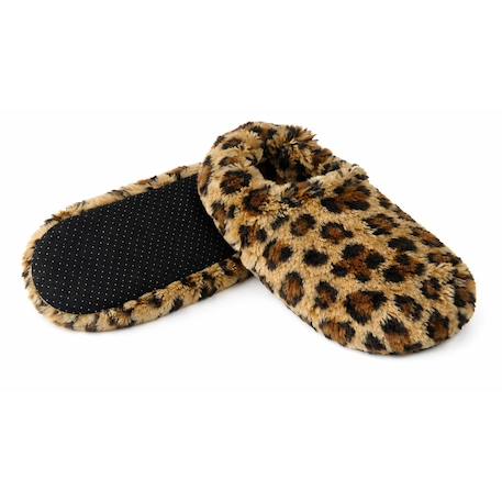 Chaussons chauffants - du 36 au 42 Beige+Bordeaux+Caramel+Céleste+Corail+Gris+Gris pailleté+Lavande+Marron+Noir+Prune+Rose+Rose pailleté+Vert pastel 34 - vertbaudet enfant 