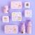 Lot de 4 boîtes à goûter Jaune+Kaki+Princesses+Robot+Rose+Rose, rouge, violet+Vert de gris 18 - vertbaudet enfant 
