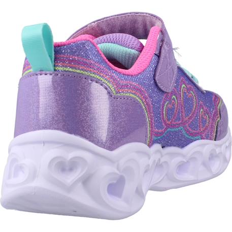 Baskets enfant fille Noir bkmt+Violet lvmt 9 - vertbaudet enfant 