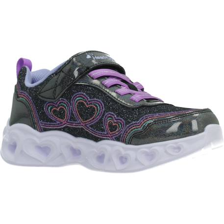 Baskets enfant fille Noir bkmt+Violet lvmt 5 - vertbaudet enfant 