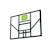 Panneau de basket réglable pour jardin enfant dès 3 ans Vert/noir 1 - vertbaudet enfant 
