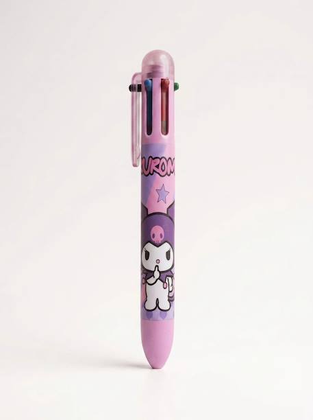 Stylo kuromi 6 couleurs encre Noir et rose 3 - vertbaudet enfant 