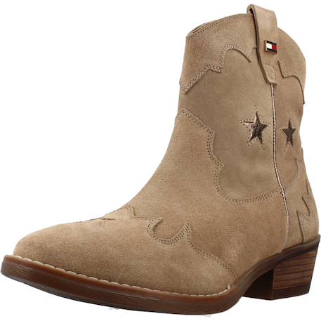 Bottes enfant fille en cuir Brun clair 4 - vertbaudet enfant 