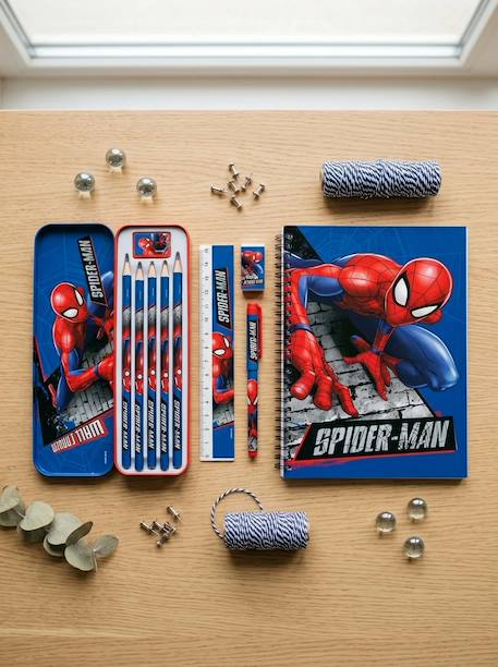 Trousse métallique spider-man garnie Rouge 1 - vertbaudet enfant 