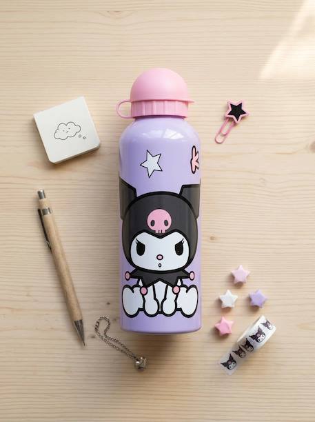 Gourde kuromi 500 ml en aluminium Noir et violet 1 - vertbaudet enfant 