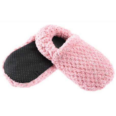 Chaussons chauffants - du 36 au 42 Beige+Bordeaux+Caramel+Céleste+Corail+Gris+Gris pailleté+Lavande+Noir+Prune+Rose+Rose pailleté+Vert pastel 46 - vertbaudet enfant 
