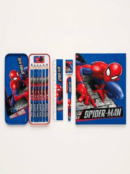 Trousse métallique spider-man garnie Rouge 3 - vertbaudet enfant 