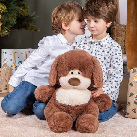 Peluche chien Chubby Dog 40 cm Marron 3 - vertbaudet enfant 