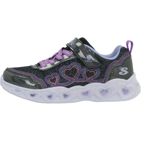 Baskets enfant fille Noir bkmt+Violet lvmt 2 - vertbaudet enfant 