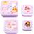 Lot de 4 boîtes à goûter Jaune+Kaki+Princesses+Robot+Rose+Rose, rouge, violet+Vert de gris 13 - vertbaudet enfant 