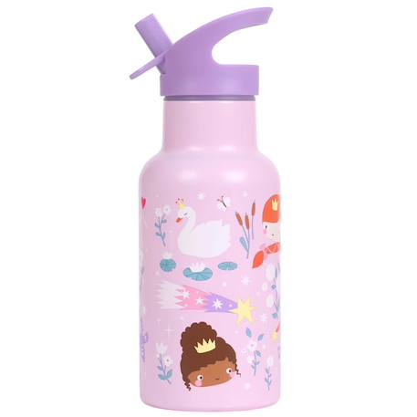 Gourde isotherme cœurs (350 ml) Bleu marine+Parme 11 - vertbaudet enfant 