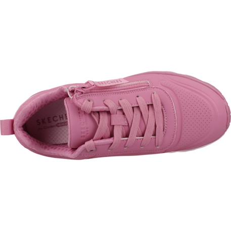 Baskets enfant fille confortable Blanc+Blanc wht+Rose+Rose ros 24 - vertbaudet enfant 