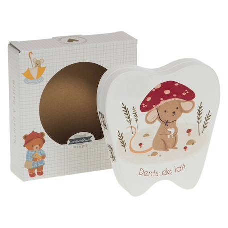 Boite à dents de lait gaston Blanc 1 - vertbaudet enfant 