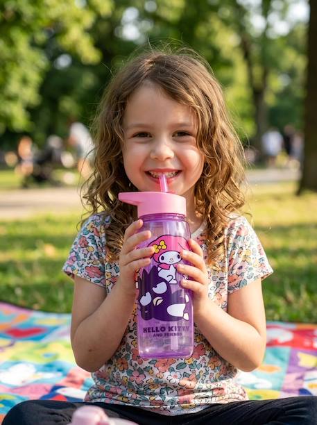 Gourde étanche hello kitty 600 ml avec paille anti-fuite Rose 2 - vertbaudet enfant 