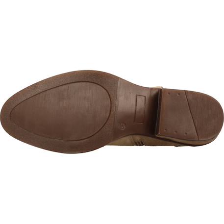 Bottes enfant fille en cuir Brun clair 6 - vertbaudet enfant 