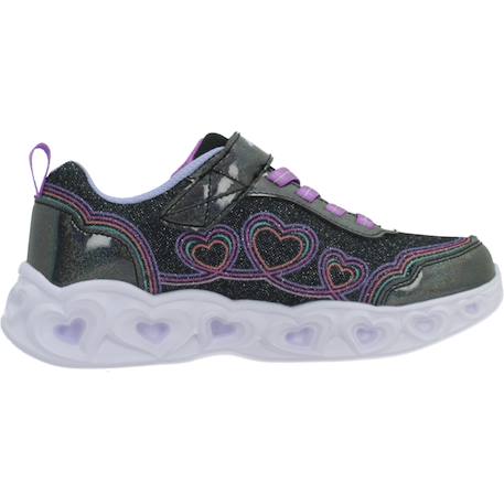 Baskets enfant fille Noir bkmt+Violet lvmt 1 - vertbaudet enfant 