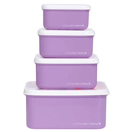 Lot de 4 boîtes à goûter Jaune+Kaki+Princesses+Robot+Rose+Rose, rouge, violet+Vert de gris 17 - vertbaudet enfant 
