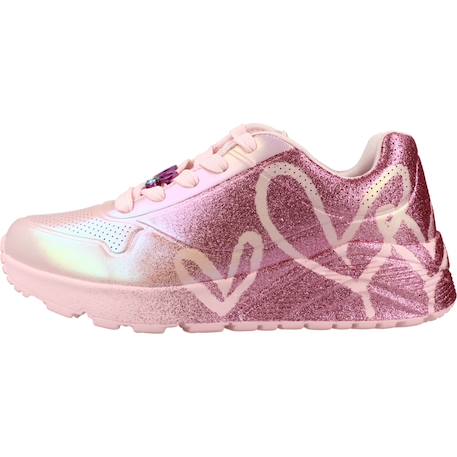 Baskets enfant fille Noir bkrg+Rose pkmt 8 - vertbaudet enfant 