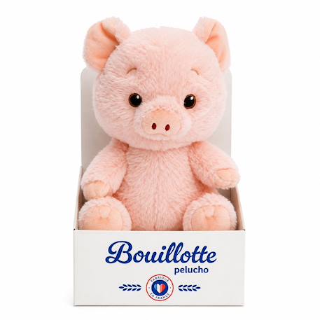 Peluche bouillotte cochon Blanc 4 - vertbaudet enfant 