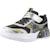 Baskets basses à scratch Argent   noir+Gris slbk+Rouge   charcoal+Rouge rdcc 10 - vertbaudet enfant 