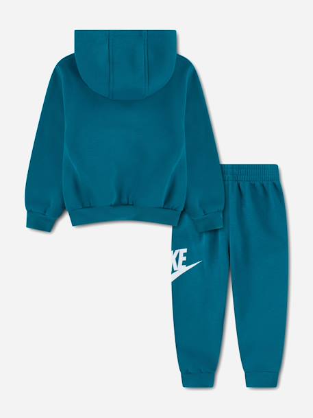 Ensemble deux pièces pour bébé sweat à capuche et pantalon confortable Bleu canard+Marron clair+Noir / doré+Vert foncé 2 - vertbaudet enfant 