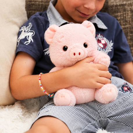 Peluche bouillotte cochon Blanc 1 - vertbaudet enfant 