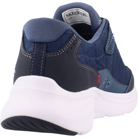 Baskets enfant garçon en cuir Blanc wnv+Bleu nvy 9 - vertbaudet enfant 