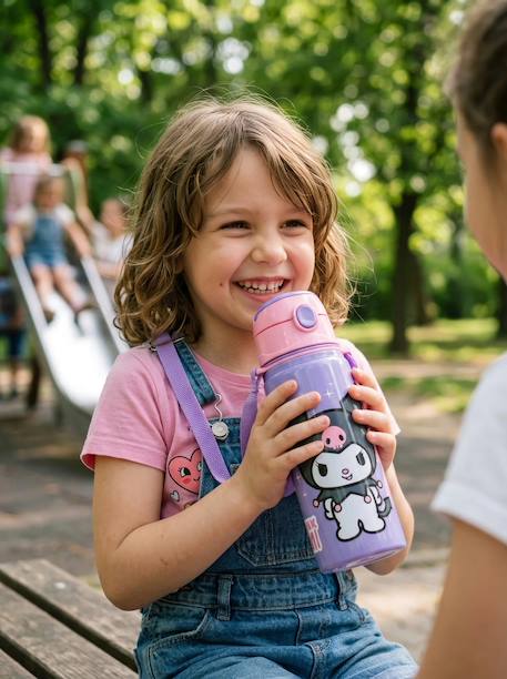 Gourde kuromi enfant 600 ml avec poignée Noir et rose 2 - vertbaudet enfant 