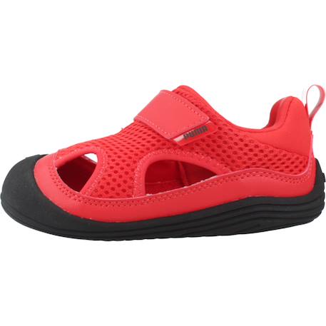 Sandales bébé garçon en tricot Rouge red 2 - vertbaudet enfant 