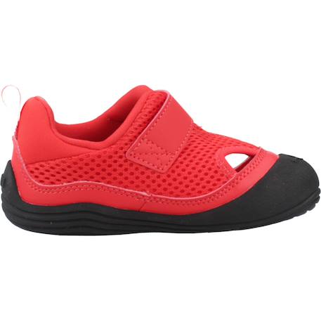 Sandales bébé garçon en tricot Rouge red 1 - vertbaudet enfant 