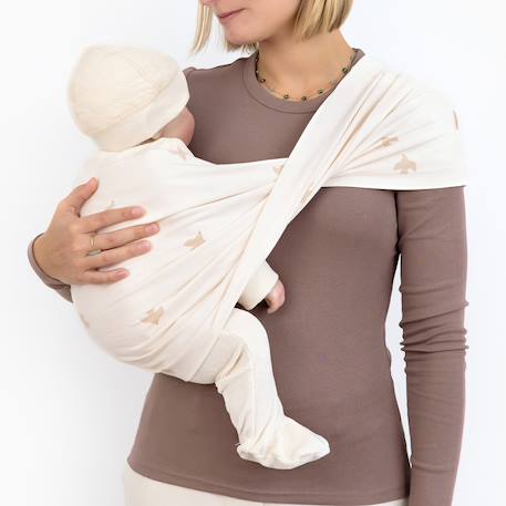 Porte-bébé duo - confort & maintien Beige clair chiné+Kaki+Mix grey+Moka+Nearly+Piuma ecru 33 - vertbaudet enfant 