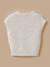 Pull sans manches fille laine et alpaga Ecru chine 2 - vertbaudet enfant 