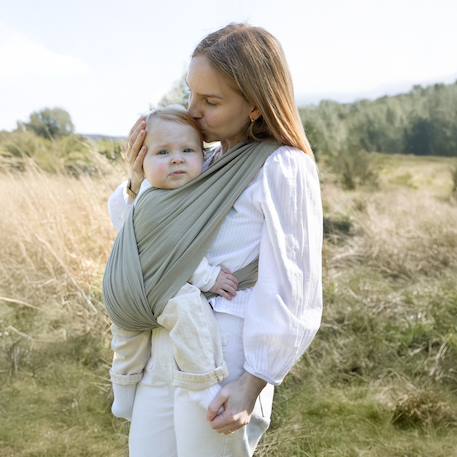 Porte-bébé duo - confort & maintien Beige clair chiné+Kaki+Mix grey+Moka+Nearly+Piuma ecru 8 - vertbaudet enfant 