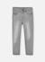 Pantalon garçon en denim élastiqué Gris 1 - vertbaudet enfant 