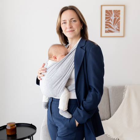 Porte-bébé duo - confort & maintien Beige clair chiné+Kaki+Mix grey+Moka+Nearly+Piuma ecru 13 - vertbaudet enfant 