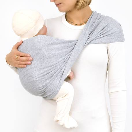 Porte-bébé duo - confort & maintien Beige clair chiné+Kaki+Mix grey+Moka+Nearly+Piuma ecru 16 - vertbaudet enfant 
