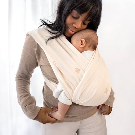Porte-bébé duo - confort & maintien Beige clair chiné+Kaki+Mix grey+Moka+Nearly+Piuma ecru 30 - vertbaudet enfant 