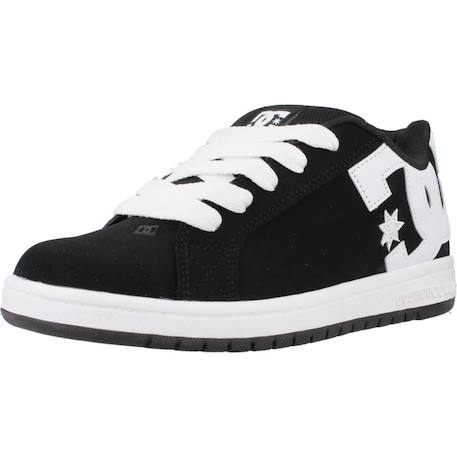 Baskets enfant garçon en cuir Noir bkw 4 - vertbaudet enfant 