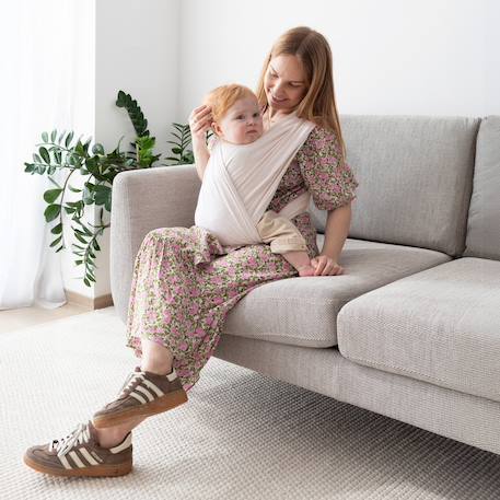 Porte-bébé duo - confort & maintien Beige clair chiné+Kaki+Mix grey+Moka+Nearly+Piuma ecru 2 - vertbaudet enfant 