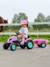 Tracteur à pédales barbie avec remorque Rose barbie 1 - vertbaudet enfant 