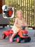 Porteur tracteur 1er âge à volant directionnel avec klaxon, roues silencieuses et remorque Jaune jcb+Orange 7 - vertbaudet enfant 