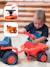 Porteur tracteur 1er âge à volant directionnel avec klaxon, roues silencieuses et remorque Jaune jcb+Orange 8 - vertbaudet enfant 