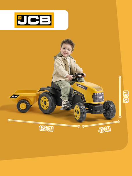 Tracteur à pédales avec remorque Bleu new holland+Jaune jcb+Orange Kubota+Rouge case ih+Rouge Terra Maxx+Vert Terra Maxx 10 - vertbaudet enfant 