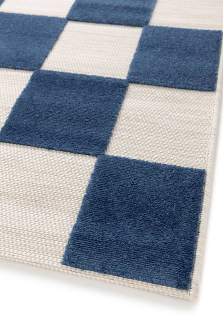 Tapis enfant avec effet sculpté petits carreaux Bleu naturel 5 - vertbaudet enfant 
