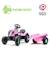 Tracteur à pédales barbie avec remorque Rose barbie 4 - vertbaudet enfant 
