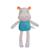 Peluche - pantin bamboo bebe hippopotame - 24 cm s/carte Bleu 1 - vertbaudet enfant 